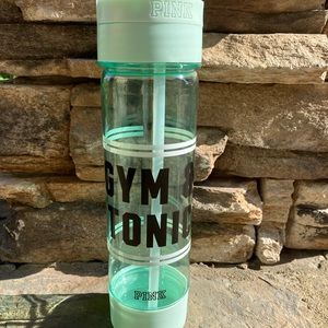 Pink Water Bottle w/ straw